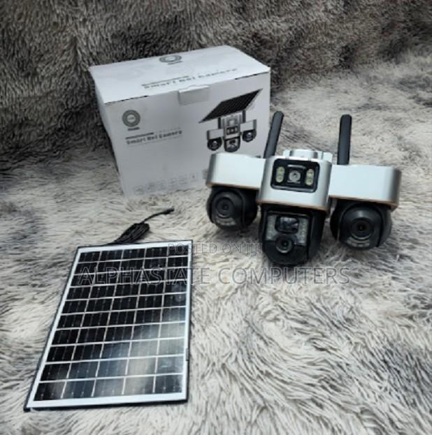 Solar 4g Triple Lens Smart PTZ Camera Outdoor Wireless CCTV Solution - main view
