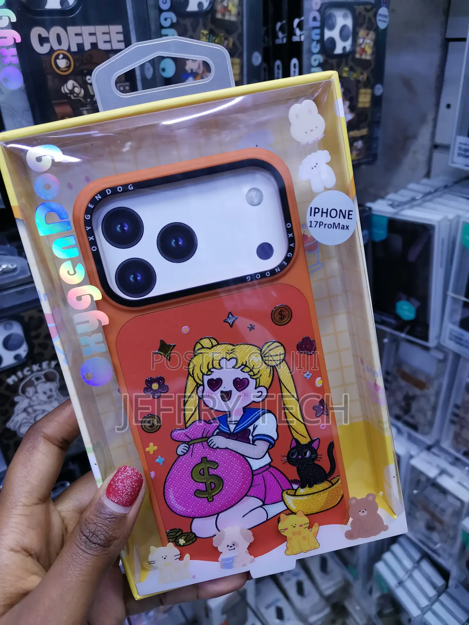 Vbasx iPhone 17 Pro Max Case Cartoon Hard Amour Back Case