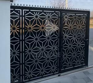 CNC Patterned Gate - main view