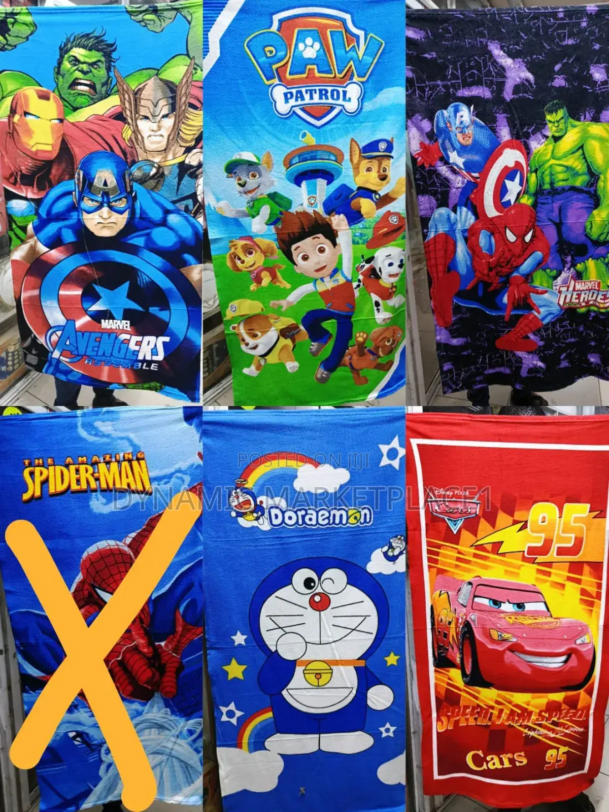 Cartoon Themed Towels