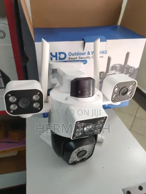 Triple Lens Wifi Model With Alarm Siren With Ethernet Port