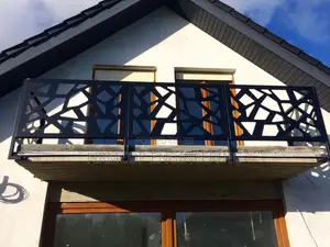 Modern CNC Laser Cut Balcony Guard Railings