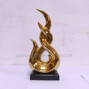 Abstract Gold Decor Ceramic Figurine