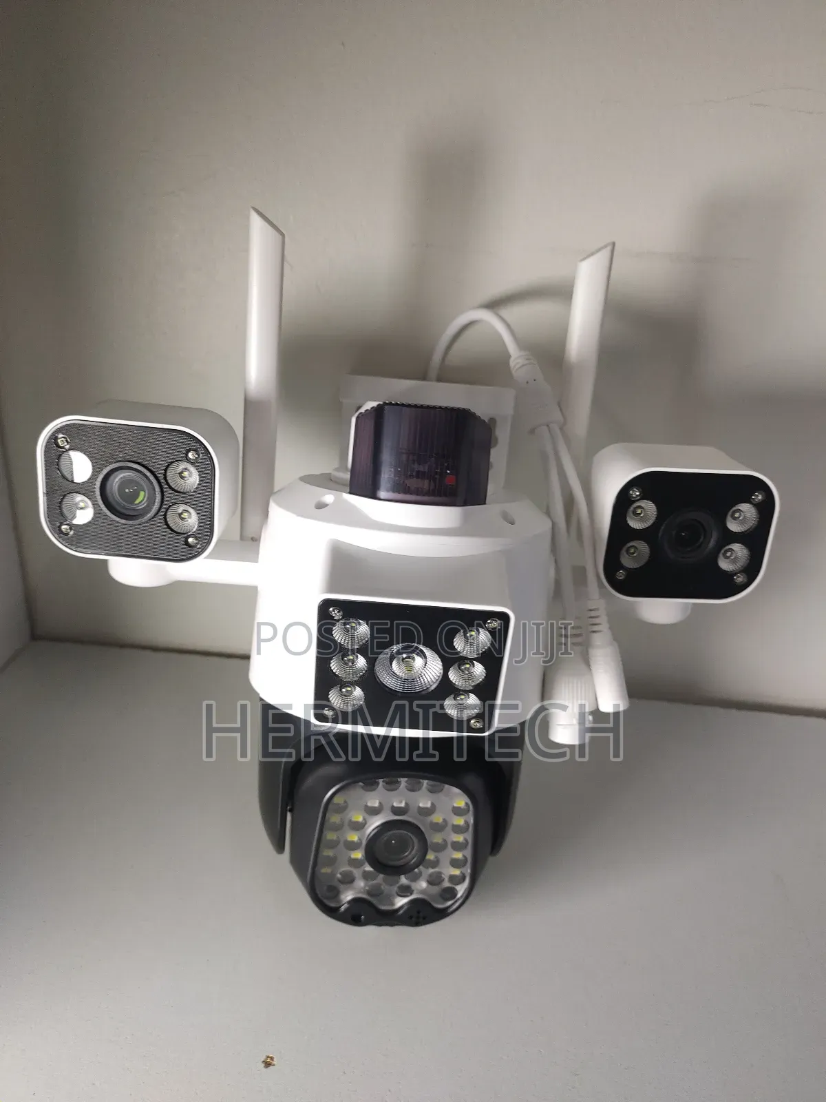 Triple Lens Wifi Model With Alarm Siren With Ethernet Port