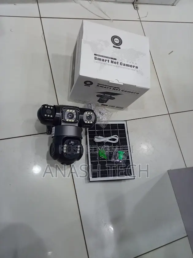 V380 Pro 12mp 4g PTZ Human Detection Solar Triple Lens Camera