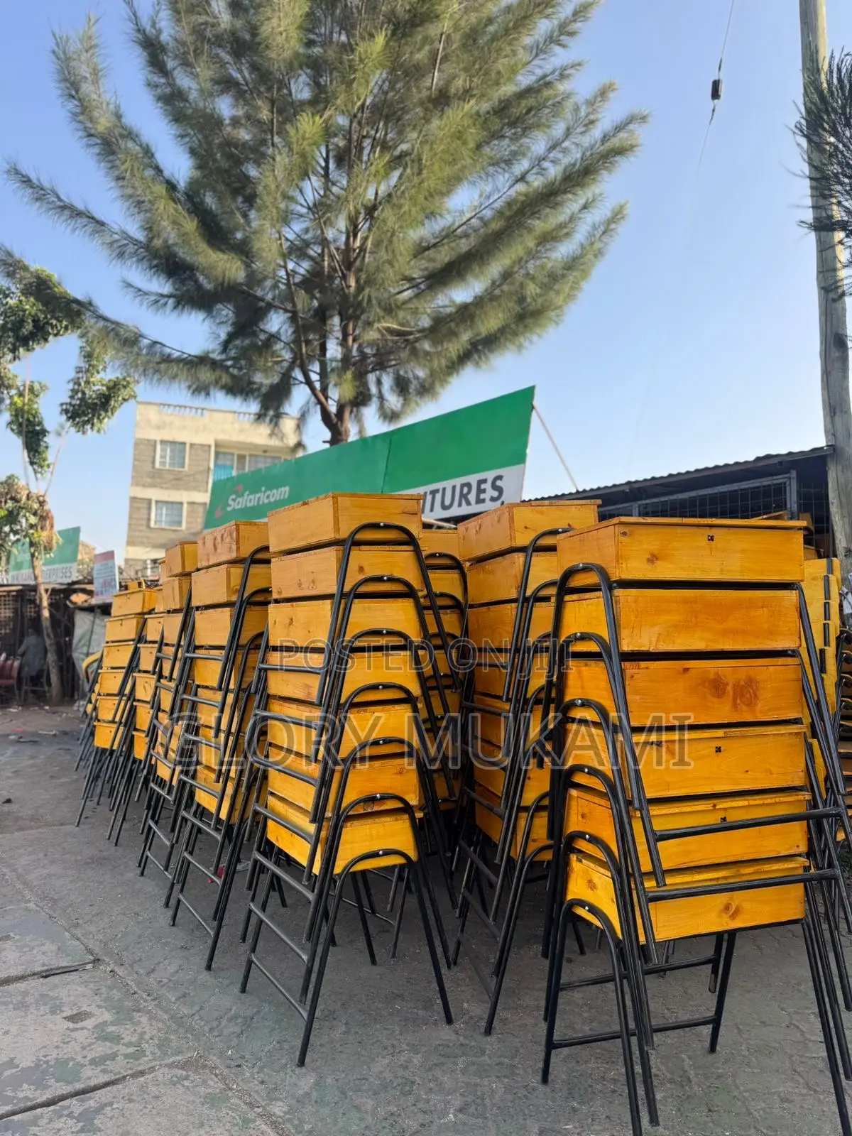 School Lockers And Chairs
