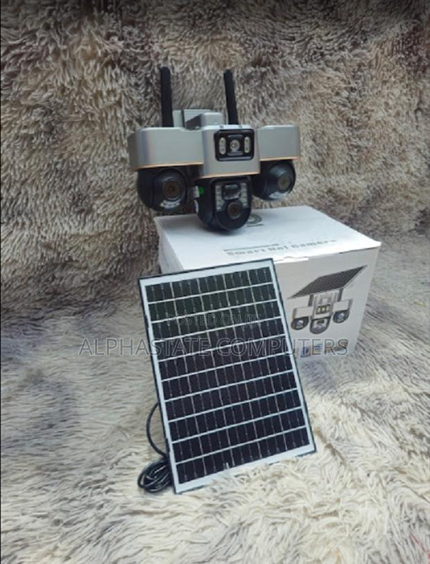 Solar Powered 4g Smart PTZ CCTV Camera Triple Lens Camera - main view