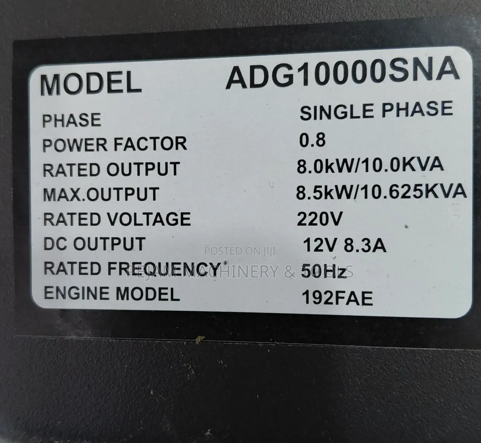 Honda 10kva/8kw Single Phase Diesel Generator Pure Copper