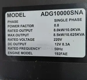 Honda 10kva/8kw Single Phase Diesel Generator Pure Copper