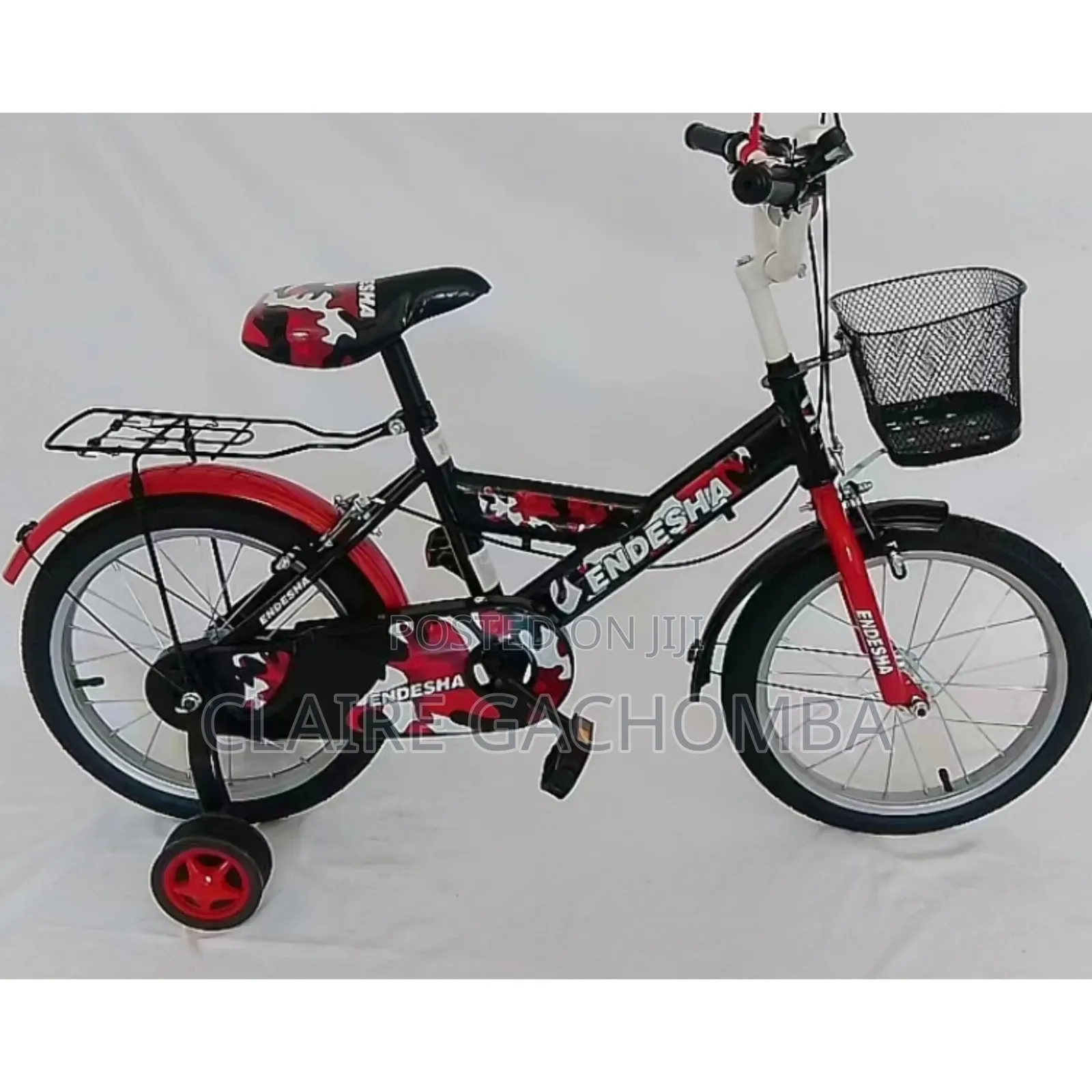 Size 20 Kids Bicycle With Training Wheels, Basket
