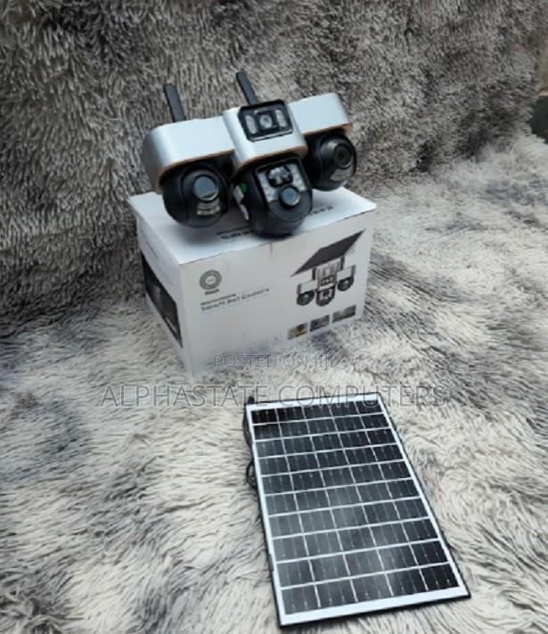Solar 4g Outdoor CCTV Camera Triple Lens PTZ Monitoring - main view