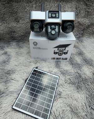 4g Triple Lens PTZ Camera Wireless Outdoor CCTV System - thumbnail 2