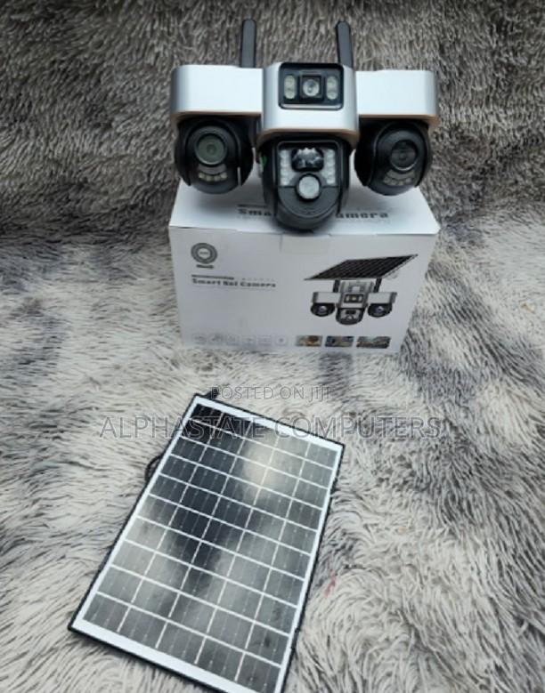 4g Triple Lens PTZ Camera Wireless Outdoor CCTV System