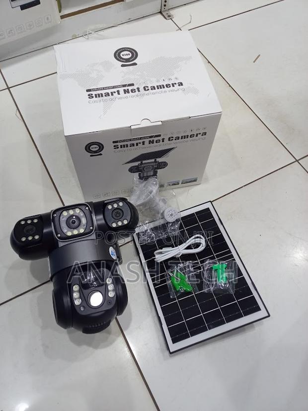 V380 Pro 12mp PTZ Triple Lens Solar CCTV Camera With Instant Alerts