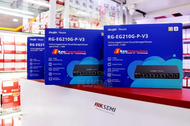 Ruijie Rg-Eg210g-P-V3
10 Ports Gigabit Smart Cloud Managed Router