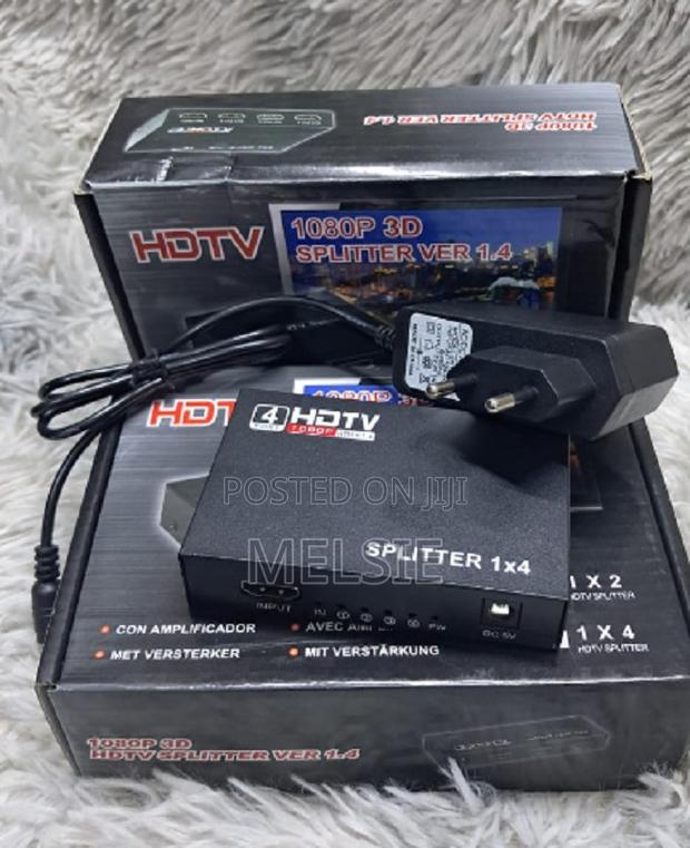 Hdmi Splitter 1*4 With Clear, High-Quality Video . . . . . .