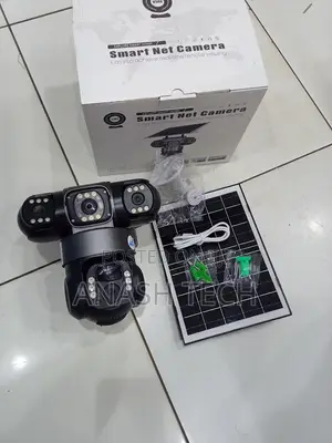 V380 Pro 12mp PTZ Triple Lens Solar Camera With Ip66 Design