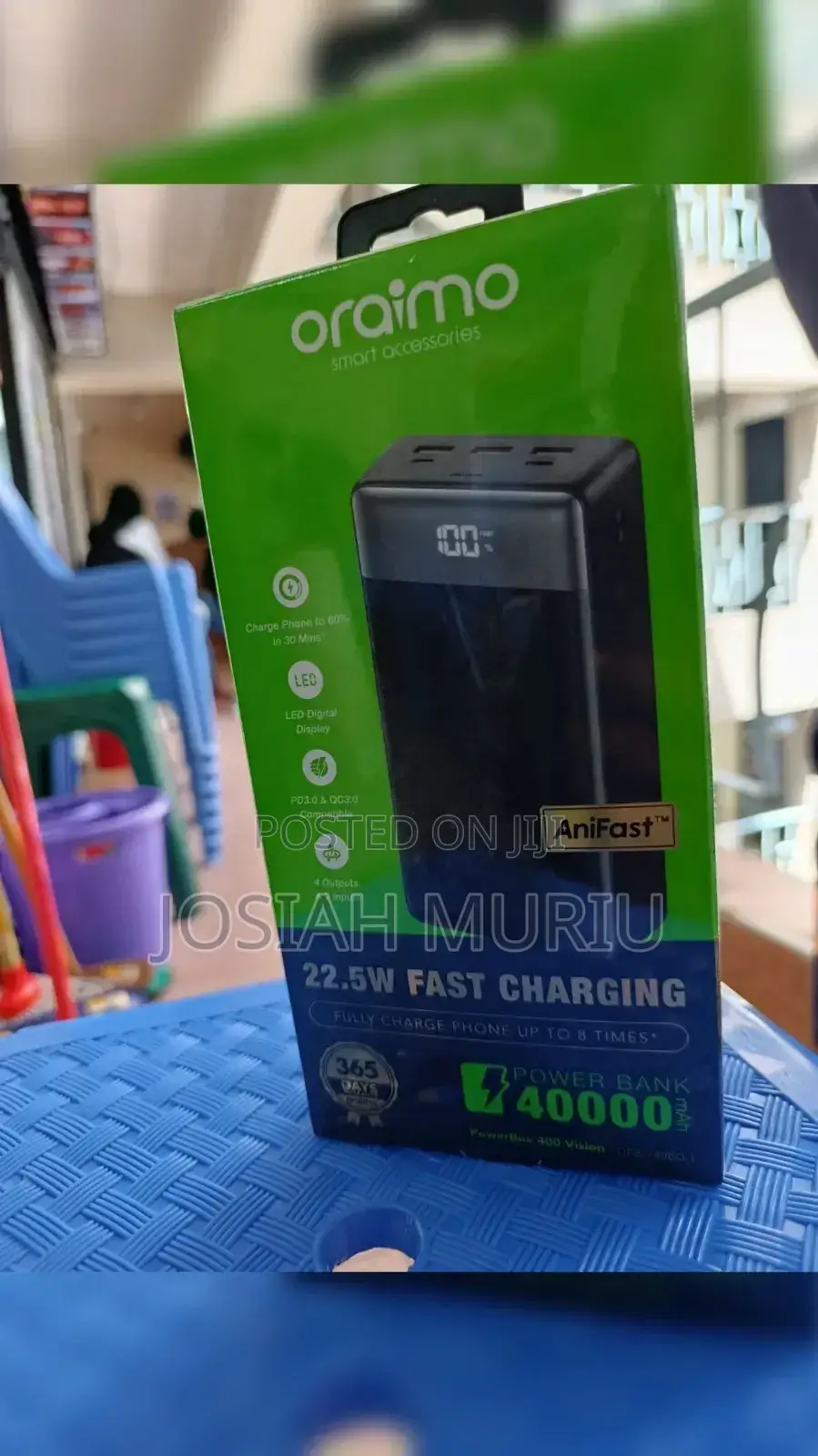 Oraimo Powerbox 400 Vision Opb-7400q *40,000mah Power Bank