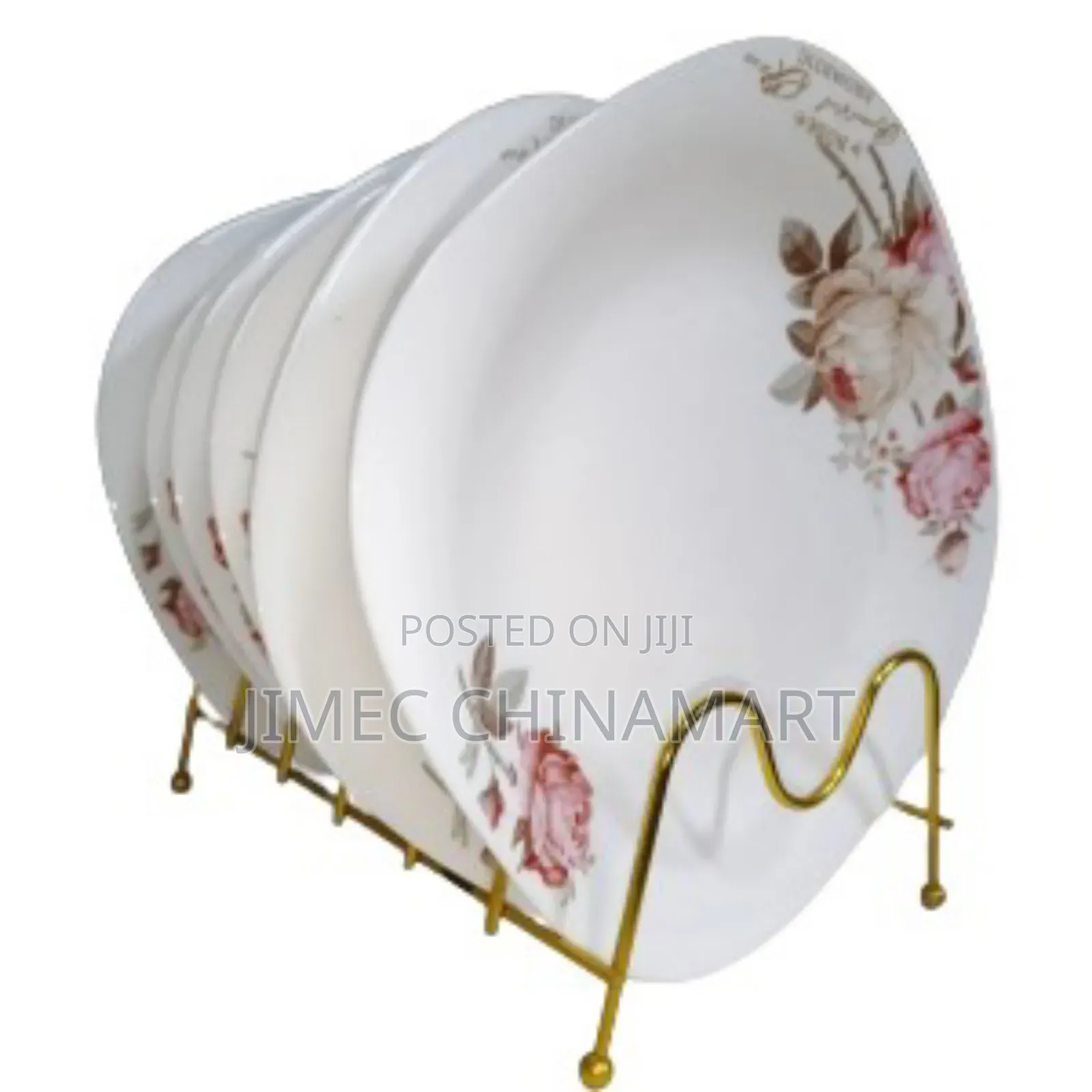 Pink Floral Vintage Plate 6pcs Pink Floral Dinner Plates