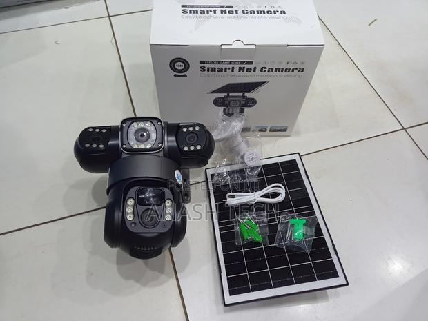 V380 Pro 12mp 4g Triple Lens Solar Vts28 With Color Night Vision