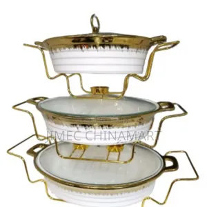 Stylish 3pcs Chaffing Dish Serving Set