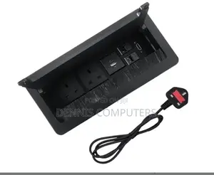 Black Slide Cover Socket With 2 Universal Sock