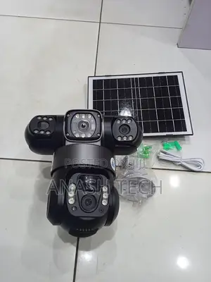 Vts28 New V380 Solar 4g PTZ Triple Lens Camera With Color Night Vision