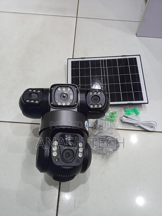 Vts28 New V380 Solar 4g PTZ Triple Lens Camera With Color Night Vision