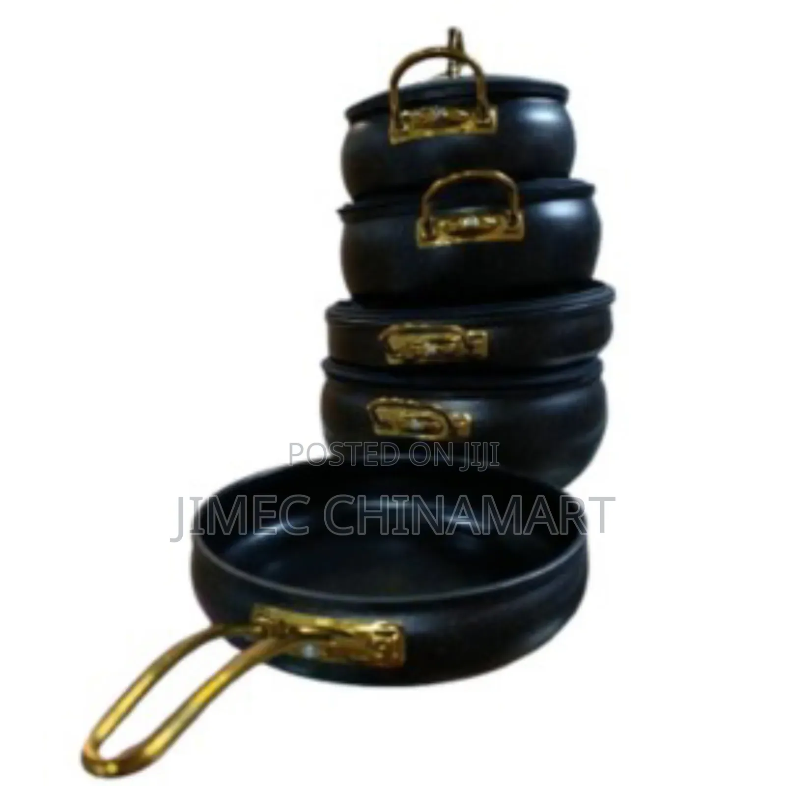 Honey 9-PCS Granite Cookware Set – Black