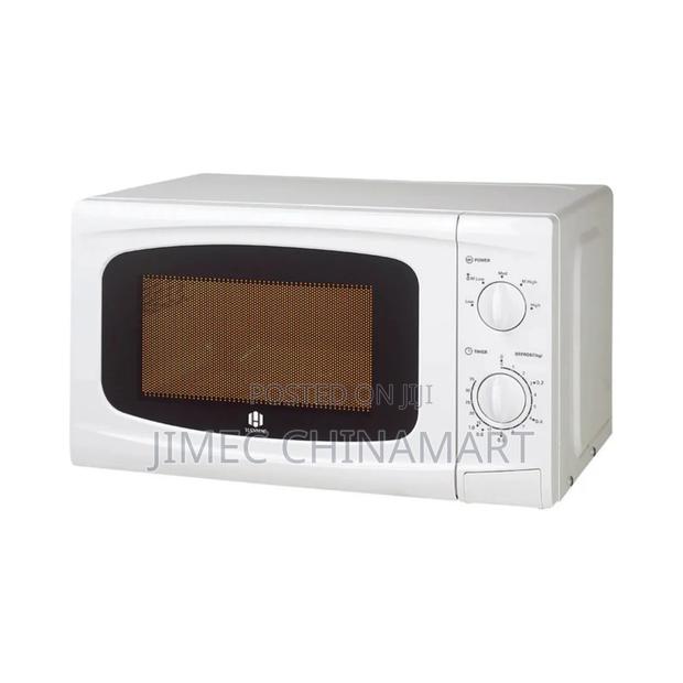 White 20l Hanmac Manual Microwave - main view