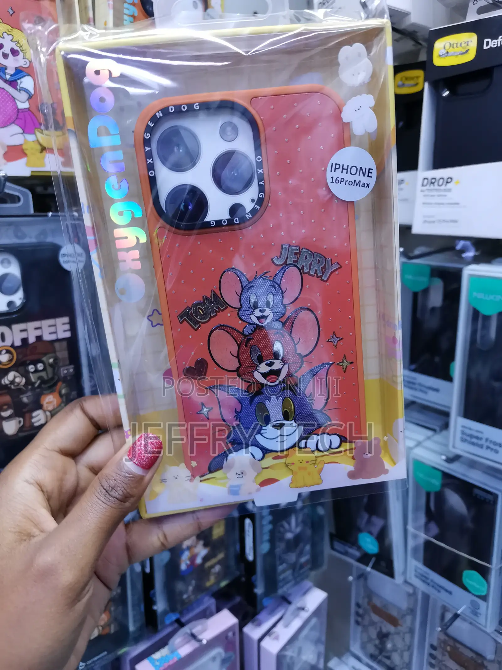 Coverly for iPhone 16 Pro Max Tom and Jerry Cartoon Case