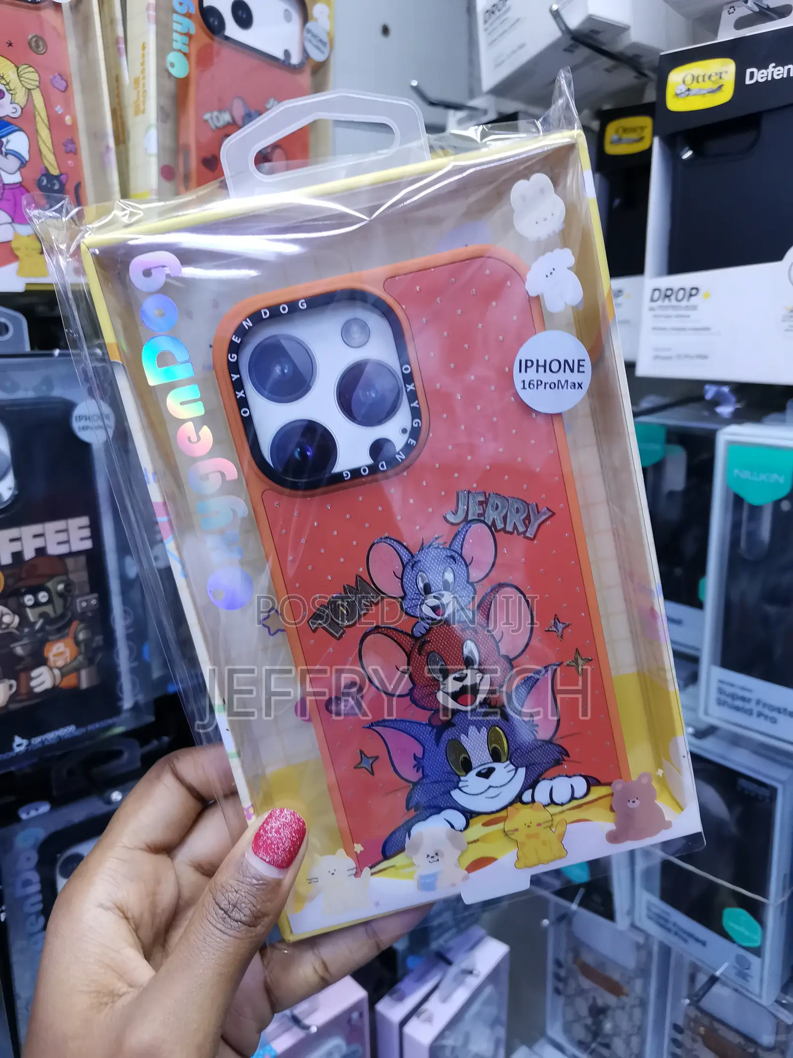 Coverly for iPhone 16 Pro Max Tom and Jerry Cartoon Case