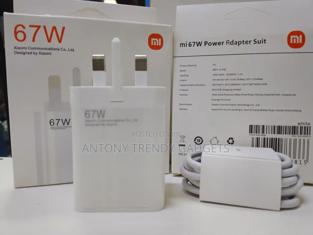 Xiaomi 67w Charging Combo (Type-A)