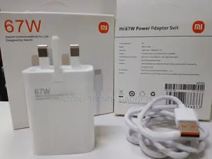 Xiaomi 67w Quick Charge Adapter With Usb-a to Usb-C Cable