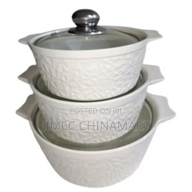 Modern 3pcs White Soup Bowls
