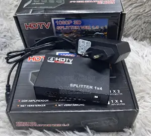 1x4 Full Hd Hdmi Splitter 4 Ports Hub Repeater Amplifier