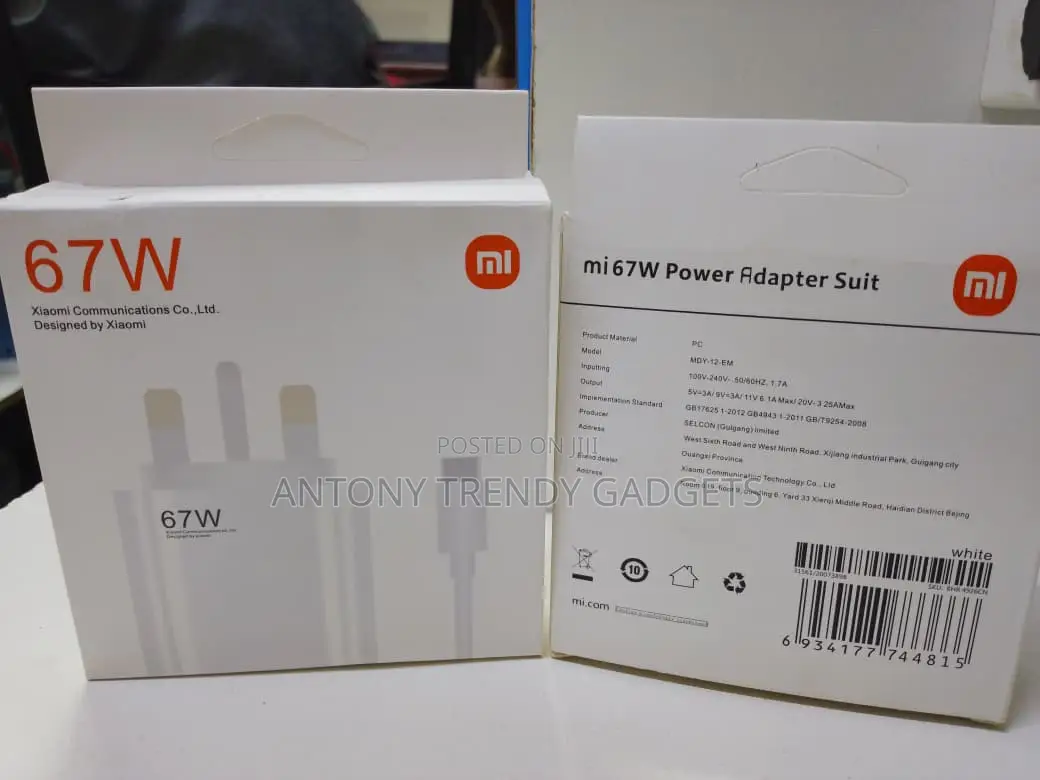 Xiaomi 67w High-Power Type-a Fast Charger