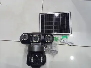 Vts030 Ensured V380 Pro 4g PTZ Triple Lens Outdoor Solar CCTV Camera