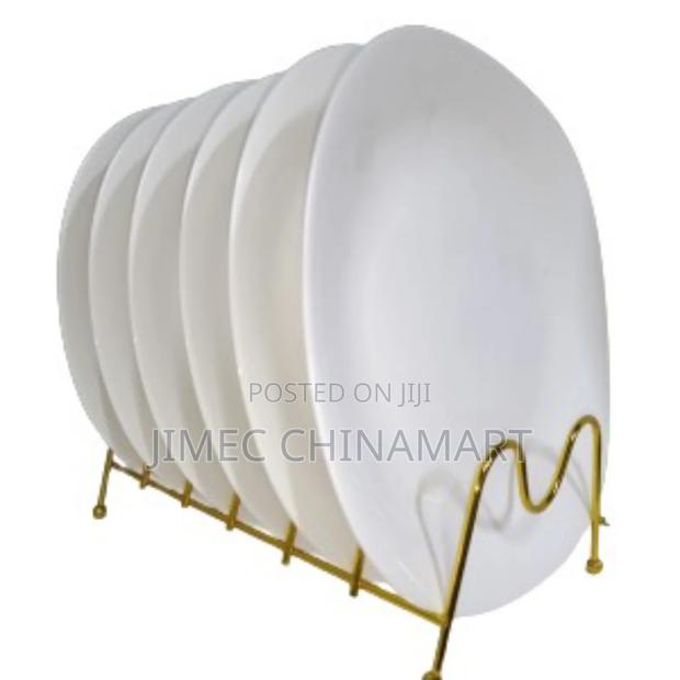 6pcs White Ceramic Plates - main view