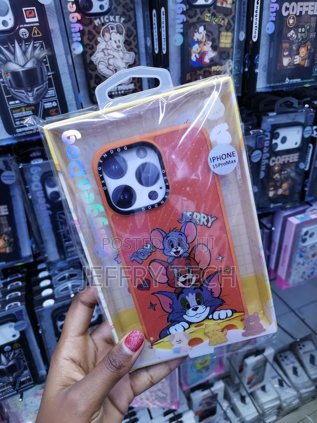 Pukier Tom and Jerry Cartoon iPhone 15 Pro Max Hard Case - thumbnail 2
