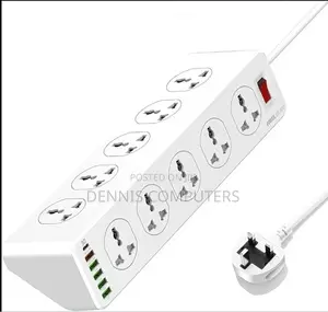 Lw-Ext-106u -Extension Socket - 3p /10 Way + 6 Usb Fast
