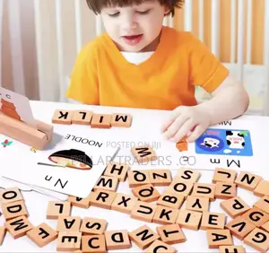 Kids Wooden Spelling Game