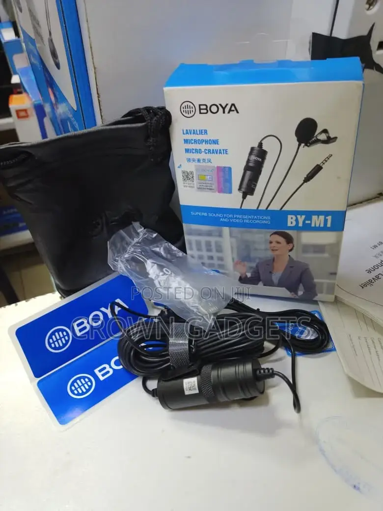 Professional Boya by-M1 Clip-on Microphone 360° Pickup