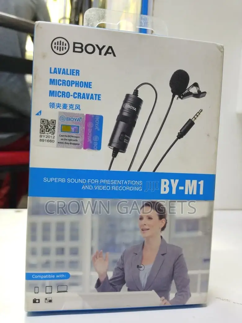 Professional Boya by-M1 Clip-on Microphone 360° Pickup