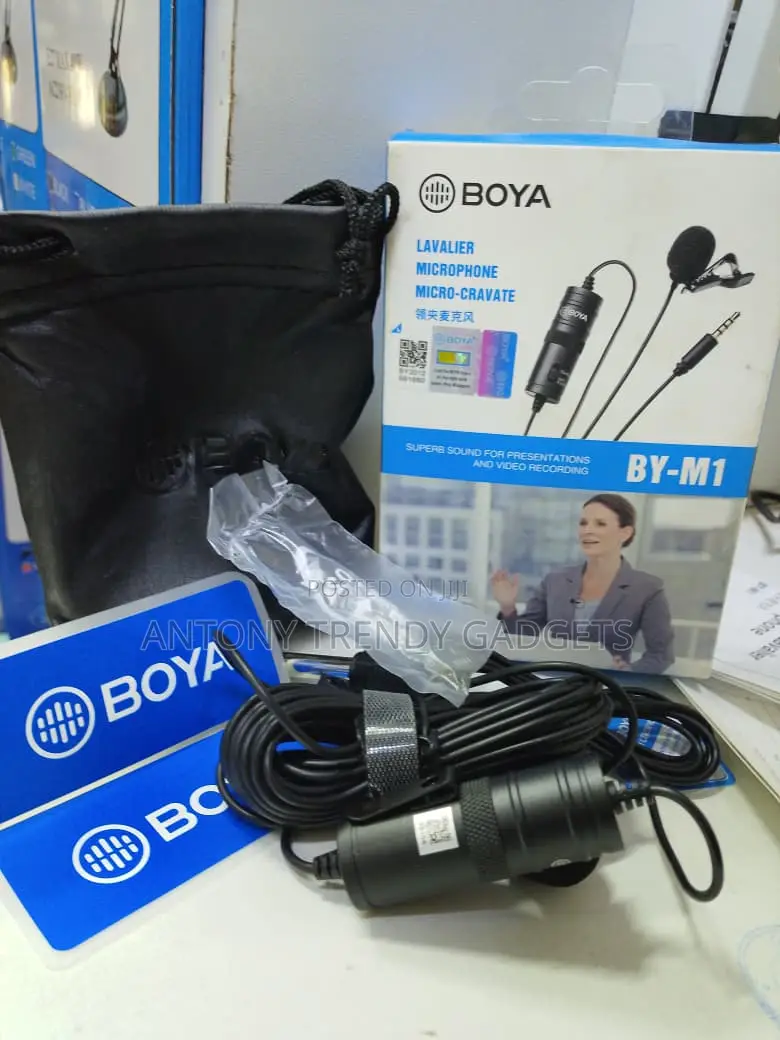 Boya By-m1 Clip-on Lavalier Mic For Phone, Dslr & Pc