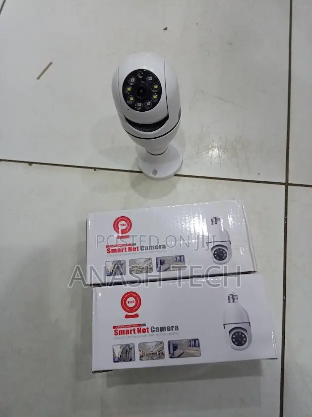 Smart V380 Pro Wifi Bulb Camera 1080p PTZ With Ai Human Detection