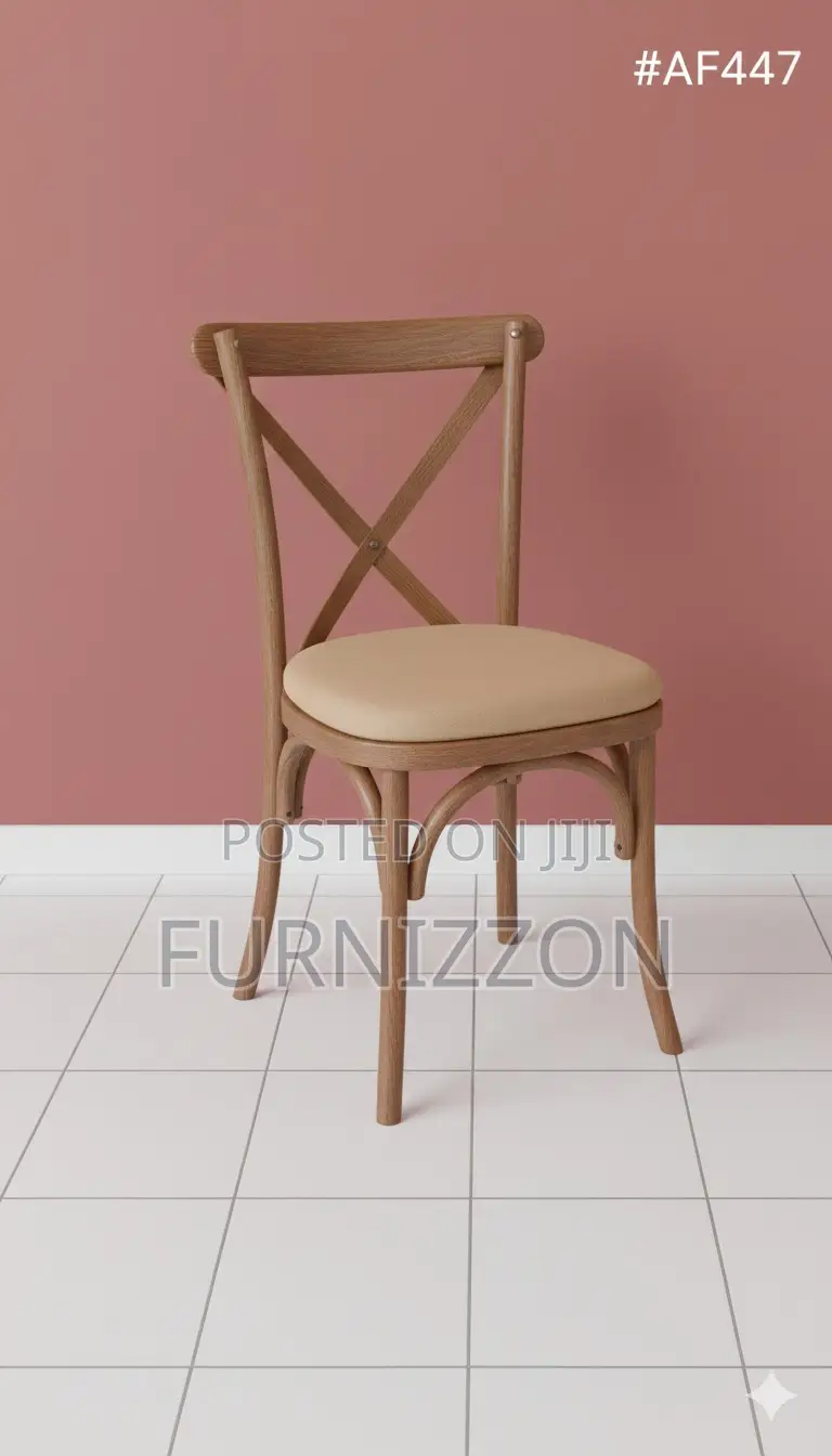 Event Wedding Crossback Chair – Detachable Woodgrain Style