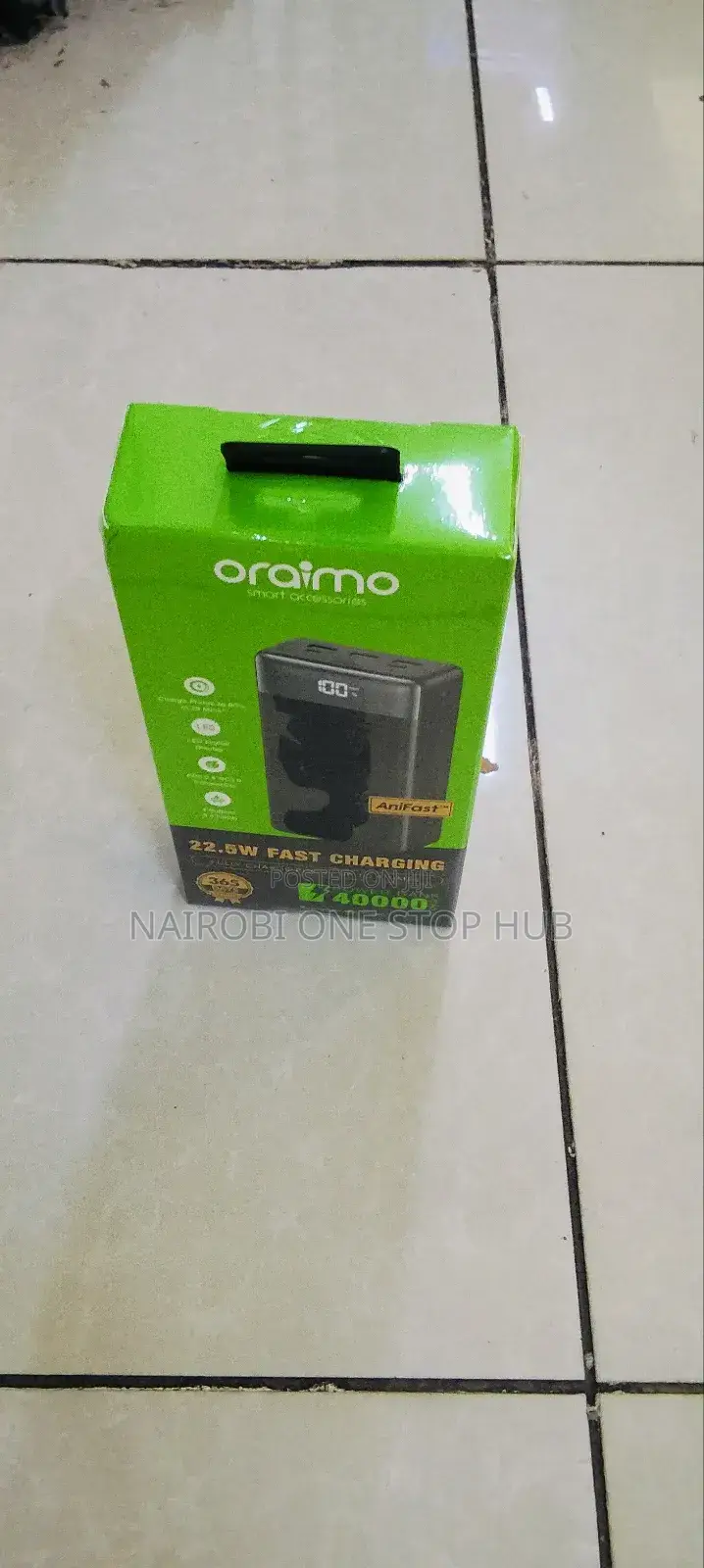 Oraimo 22.5w Fast Charging Power Bank – 40000mah Long-Lasting