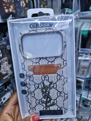 Posxe Luxury Ysl Card Holder Wallet Style iPhone 17 Pro Max Case