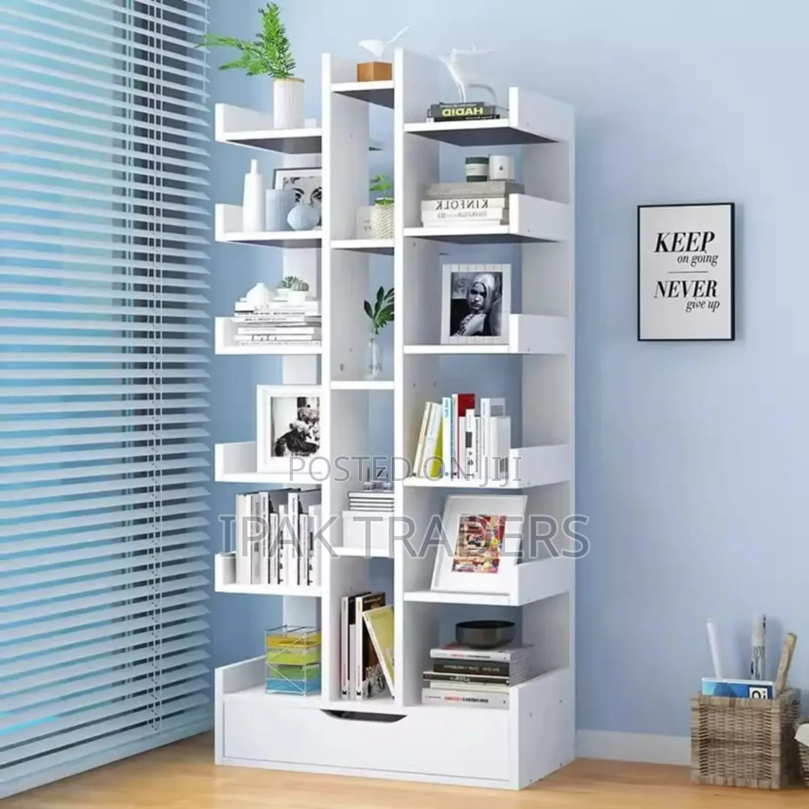* Multi-Purpose Bookshelf* 
 Has a Lower Drawercase
 : White